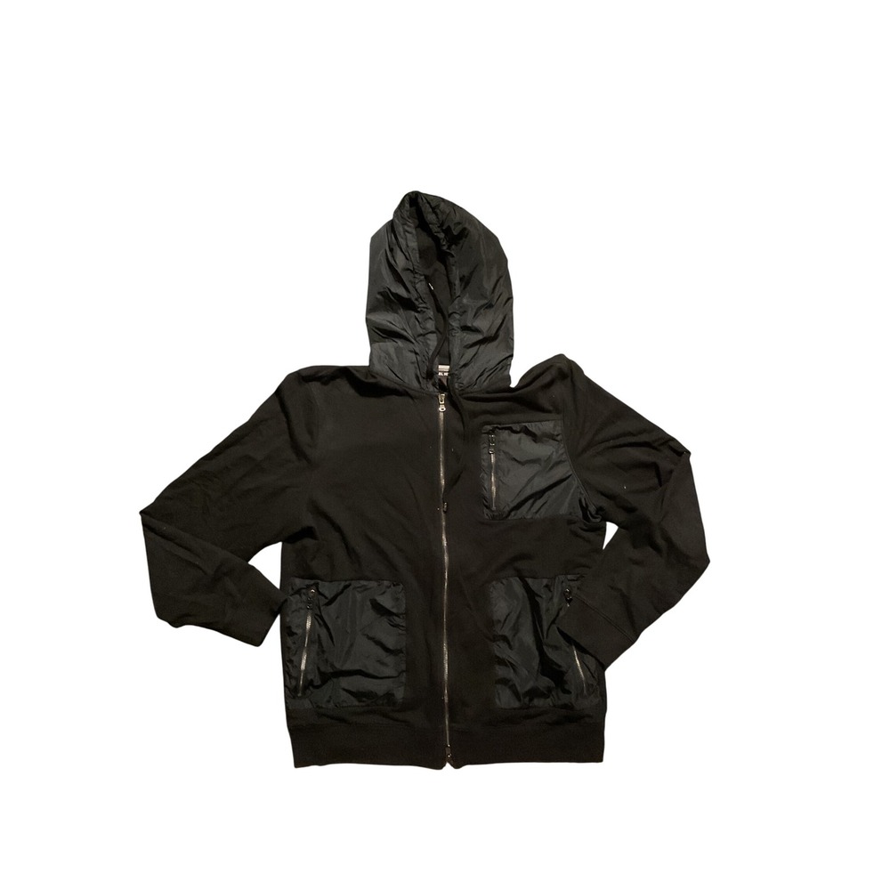 Michael Kors Full Zip Hoodie Jacket with Pockets Black XL